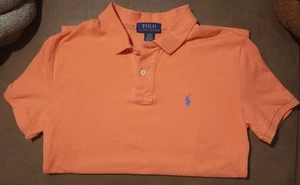 Polo Ralph Lauren Boys Polo Shirt L (14–16) – Orange – Classic Fit – Pony Logo - Picture 1 of 7