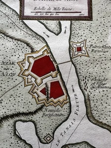 Ukraine Crimean Sea of Azov Azak fort 1760s Bellin coastal map lovely hand color - Picture 1 of 3