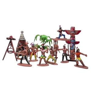 Amerika Stamm Charakter Menschen Auf Pferd Actionfiguren Home - Picture 1 of 7