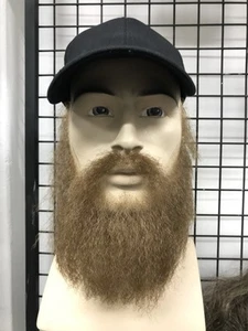 Realistic Fake Beard and Moustache Set. Human Hair, hand knotted. Cosplay,Tv - Picture 1 of 4