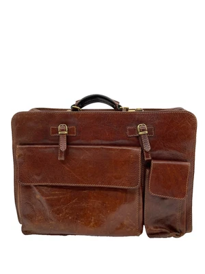 The Bridge Men's Brown Leather Two-pocket Briefcase - Image 1 of 4