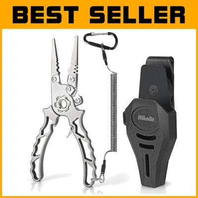 Alicates de pesca resistentes al agua salada con mango ergonómico y funda de fácil acceso Foto 1 de 4