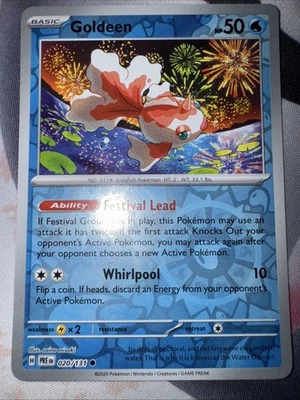 Goldeen 020/131 Sv: Prismatic Evolutions Reverse Holo - Image 1 of 4