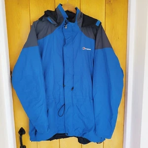 Berghaus Gore-Tex Pro Waterproof Alpine Mountain Blue Regenjacke Mantel Herren XL - Bild 1 von 10