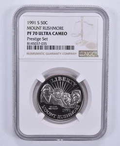 1991-S Mount Rushmore Commemorative Half Dollar Prestige Set PF70 NGC *2569 - Picture 1 of 5
