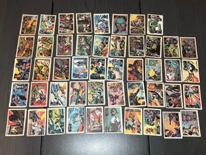 1966 Topps Batman Black Bat Not Complete 48/55 Card Set Danish Version RC - Picture 1 of 14