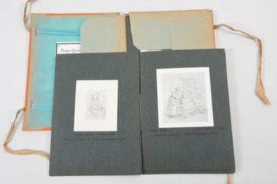 C27W03- Ludwig Richter Mappe Liebesgabe deutscher Hochschüler No.7 mit Drucken - Bild 1 von 4