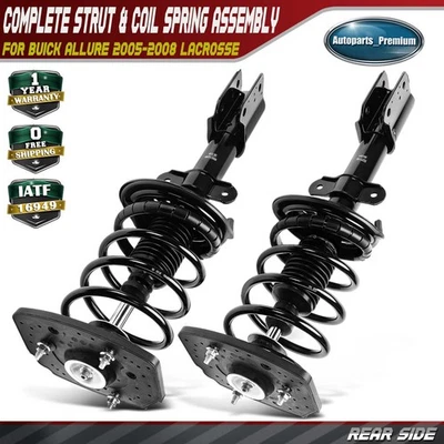 Conjunto completo de puntal trasero y resorte helicoidal de 2 piezas para Buick Allure 05-08 LaCrosse Foto 1 de 4