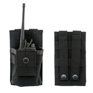 Outdoor Tactical Molle Radio Pouch Radios Holder Bag Case Open Top Mag Pouch - Picture 1 of 8