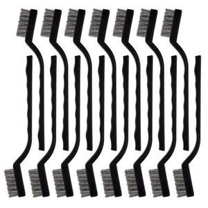 15 Pcs Mini Stainless Steel Wire Brush Set for Cleaning Welding Slag Rust, Wire - Picture 1 of 7