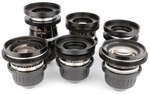 6x Carl ZEISS Jena 20 25 35 50 80 135 'Q1' lens set w/ ARRI Arriflex PL mount - Picture 1 of 15