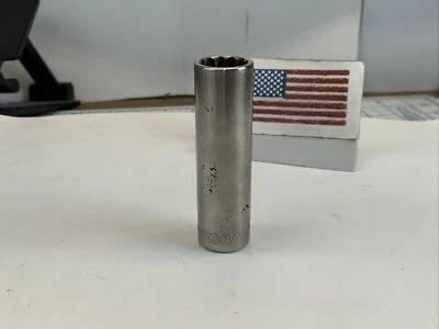 Kobalt 22838, 3/8 Drive 12pt Deep METRIC Socket, Size 13mm, USA Made - Image 1 of 4