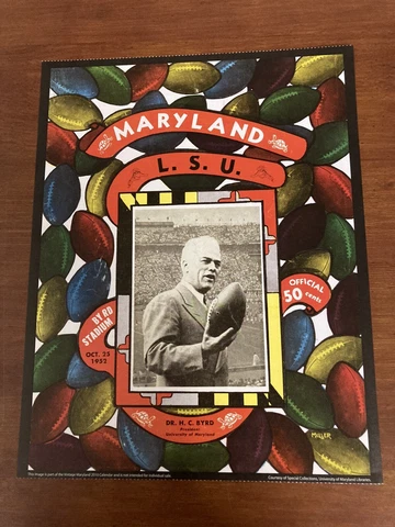 1952 Maryland Terrapins Vintage Football Poster  - Great For Framing Cover