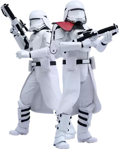 Star Wars First Order Snowtroopers 2 action figure 1/6 Hot Toys Sideshow MMS323 - Picture 1 of 6