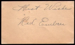 1949 Red Embree St. Louis Browns Indians VINTAGE SIGNED GOVERNMENT POSTCARD GPC - Picture 1 of 2