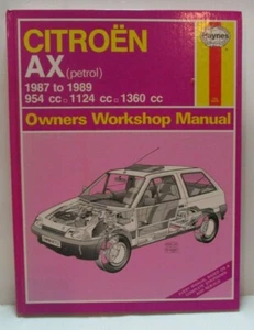 Haynes Citroen AX Petrol / 1987-1989 / Owners Workshop Manual - 542 - Picture 1 of 7