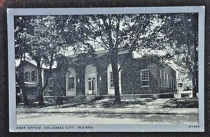 Columbia City IN View of the Post Office SHIPS FREE - Picture 1 of 2