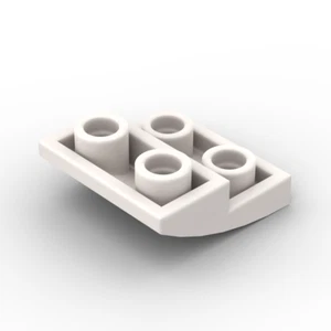 Lego 5x Bogenstein invers 2x2 slope curved 32803 weiß white - Picture 1 of 1