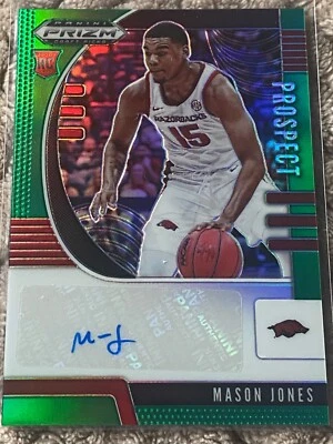 Mason Jones 20-21 Prizm Draft Green Rookie Auto - Image 1 of 3
