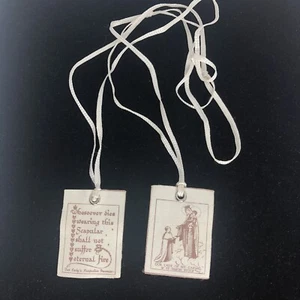 UNSERE DAME VON MT. CARMEL AND ST SIMON STOCk SKAPULIER VERSPRECHEN UNSERER DAME - Bild 1 von 4