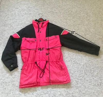 Jaqueta de Esqui Roffe Vintage Ultrex por Burlington -Vermelho/Preto - Masculina Tamanho G - Imagem 1 de 4