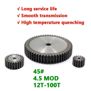 Transmisión Spur Gear 2.5 Mod engranajes planos 12 - 100 dientes 25 mm espesor acero C45 - Imagen 1 de 15