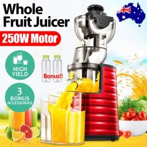 Juicer Electric Cold Press Slow Fruit Extractor Vegetable Processor Wide Mouth - Picture 1 of 12