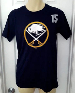 Jack Eichel T Shirt Adult Small 34/36 Buffalo Sabres Blue NHL Proedge Top New - Picture 1 of 4