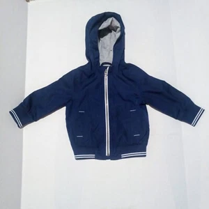 Baby Gap Factory Varsity Hooded Windbreaker Jacket-Size 2 Years/2T-Lined-Pockets - Picture 1 of 9