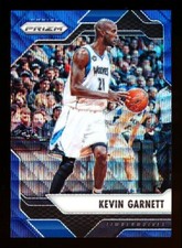 2016-17 PANINI PRIZM #264 KEVIN GARNETT BLUE WAVE REFRACTOR HOLO WOLVES #63/99!