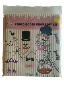 Seeking Tags Photo Booth Props DIY Kit 62 Pieces Fun Birthday Favor - Picture 1 of 3