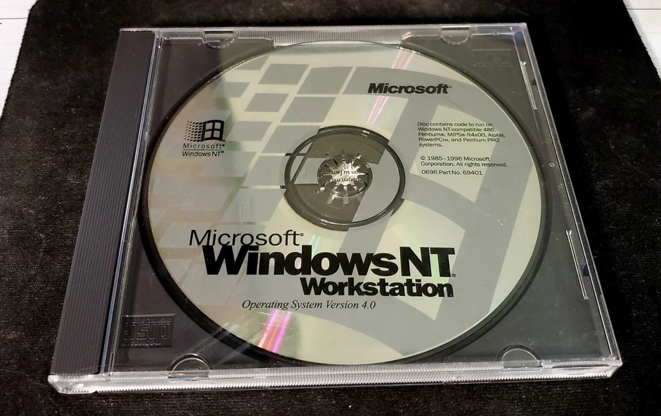 Microsoft NT 4.0 Workstation CD MINT NEW - Image 1 of 1