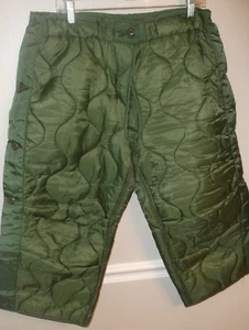 Vtg Military Liner Cold Weather Trousers Field Pants Medium Short and Regular EC - Picture 1 of 6