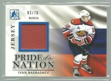 2014-15 ITG Draft Prospects Jerseys Blue #PN1 Ivan Barbashev 03/70 (ref 83230)