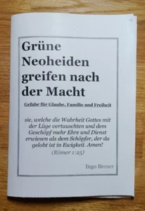 Grüne Neoheiden greifen nach der Macht, Ingo Breuer, Broschüre, 39 Seiten - Bild 1 von 4