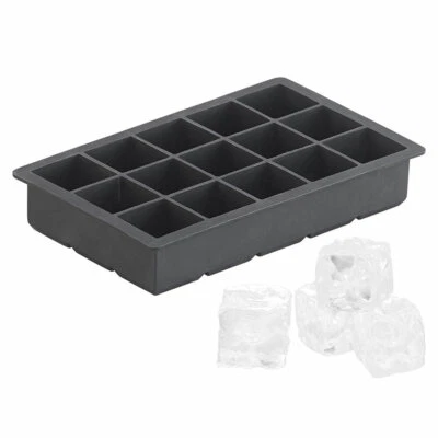PEARL Silikon-Eiswürfelform für 15 kleine Eiswürfel je 3x3x3cm, 500ml - Bild 1 von 4