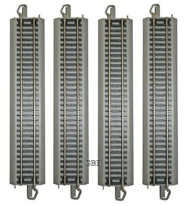 4 Piezas Escala HO 9" Bachmann Níquel Plata E-Z Snap Track 44511 Nuevo - Imagen 1 de 1