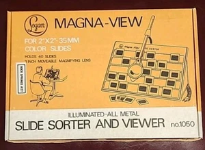 Vintage Logan Magna-View Illuminated All Metal Slide Sorter & Viewer No. 1050 - Picture 1 of 6