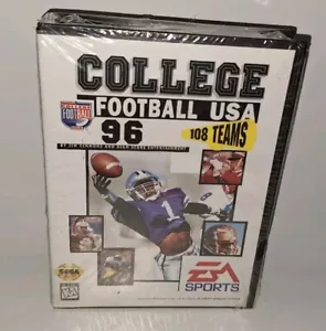 College Football USA 96 Sega Genesis 1995 Electronic Arts BRAND NEW WITH TEARS - Picture 1 of 13