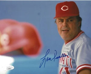 Lou Piniella signed Cincinnati Reds 8x10 photo autographed 2 JSA - Picture 1 of 2