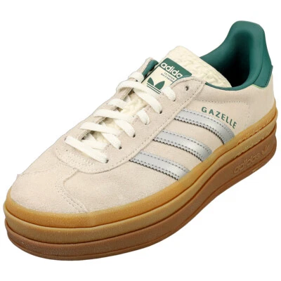 adidas Gazelle Bold Damen Sneaker Silber-Offwhite