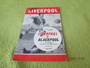 Liverpool v Blackpool - first game back in Division 1, 1962/63 season at Anfield