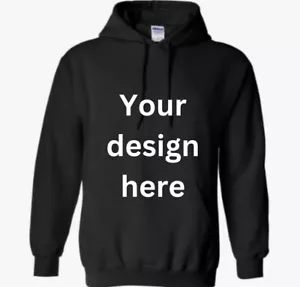 Custom Design Hoodie. Personalised. Your Design. Mens, Womens & Kids. Vinyl - Picture 1 of 2
