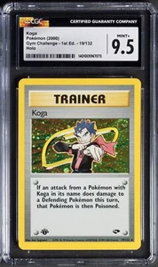 2000 Koga Pokemon Gym Challenge 1st Edition 19/132 Holo CGC 9.5 SWIRL - Picture 1 of 2