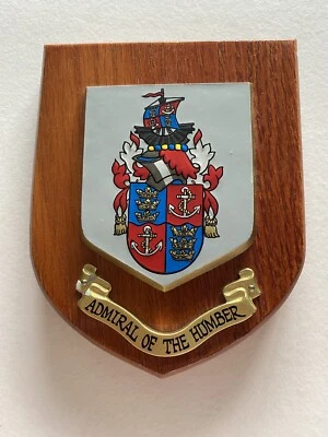 Admiral Of The Humber Shield Wall Plaque Wooden Hull Maritime Crest Logo - Image 1 of 4