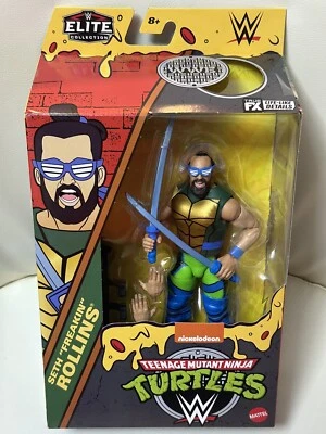 Figura Elite Tortugas Ninja Adolescentes Mutantes WWE: SETH ROLLINS como LEONARDO Foto 1 de 3