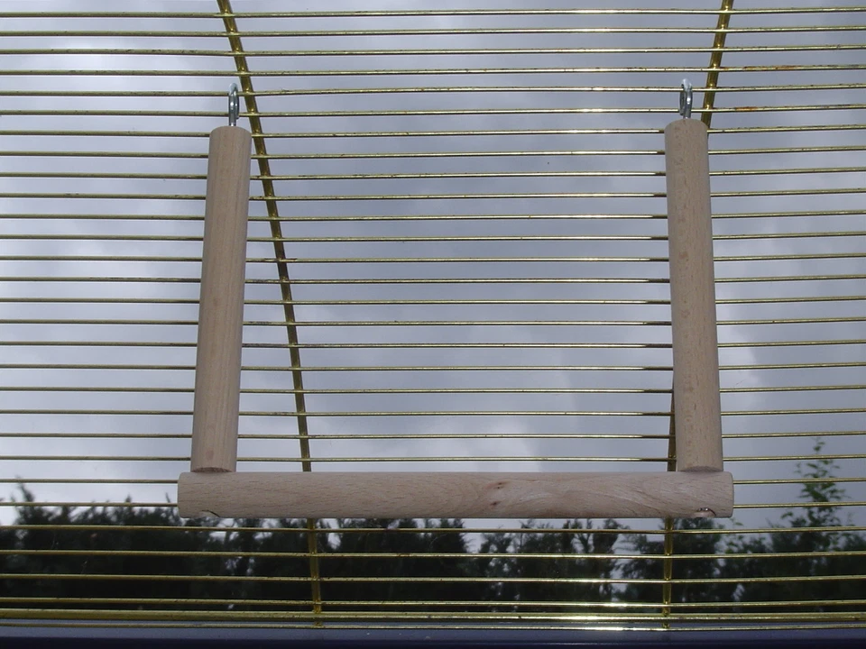 pipano Vogelschaukel 17 cm, Ø 14 mm für Vogelkäfig, Wellensittich, VS14