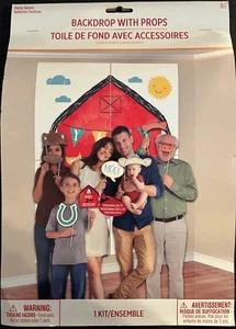 Farm Photo Backdrop with 12 Photo Props  - Picture 1 of 1