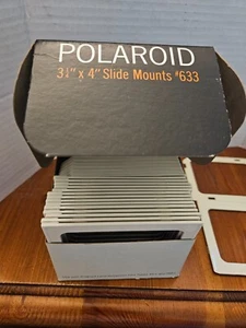 Polaroid White 3 1/4 x 4” Slide Mount #633 - Open box, qty 15 - Picture 1 of 5