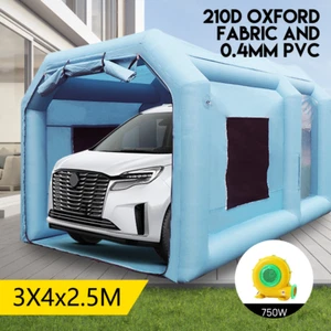 PORIYA Inflatable Spray Booth Car Paint Tent 13x10x8ft Filter System w/ Blower✔️ - Picture 1 of 16